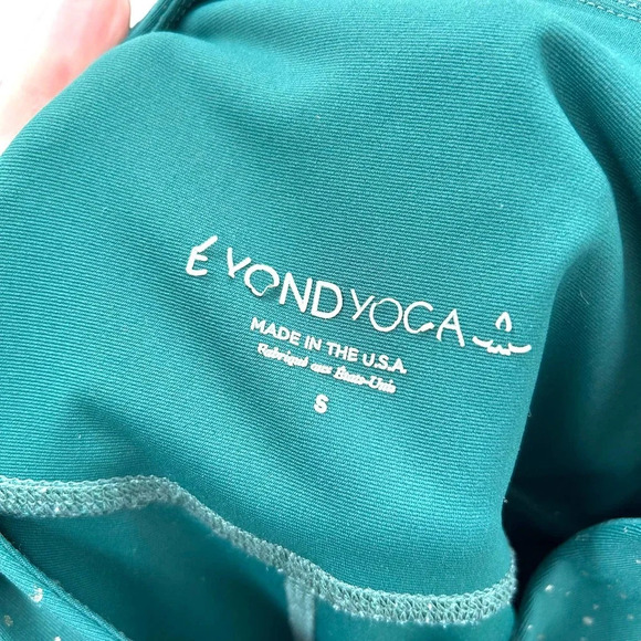 Beyond Yoga Alloy Sparkle High Waisted 7/8 Leggings Green Size Small - Picture 7 of 9